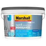 краска в/д MARSHALL Export 2 база BС для стен и потолков 2,5л бесцветная, арт.5252557 - фото в каталоге Максидом