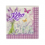 салфетки KLEO Лаванда 3-слойные 33х33см 20шт салфетки KLEO Лаванда 3-слойные 33х33см 20шт - фото в каталоге Максидом