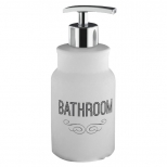 дозатор для жидкого мыла  VITARTA Bathroom white керамика пластик белый - фото в каталоге Максидом