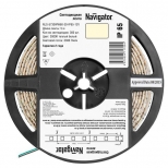 светодиодная лента Navigator 60 LED/м 12 В 30 Вт IP65 готовая 5 м теплая белая - фото в каталоге Максидом