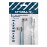 наушники вакумные с микрофоном проводные ERGOLUX ELX-WHP02P белый - фото в каталоге Максидом