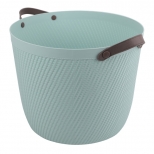 корзина TODELIA 32,8х32,8х27см 18л пластик, ТПР-резина голубая - фото в каталоге Максидом