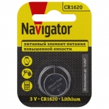 батарейка NAVIGATOR CR1620 блистер 1шт - фото в каталоге Максидом