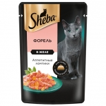 корм для кошек SHEBA форель желе 75г корм для кошек SHEBA форель желе 75г - фото в каталоге Максидом