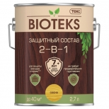 средство деревозащитное TEKC Bioteks 2-в-1 2,7л сосна, арт.700008170 - фото в каталоге Максидом