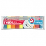 набор губок SOL Макси Микс, 10 шт, 86х65х25 мм, поролон, фибра набор губок SOL Макси Микс, 10 шт, 86х65х25 мм, поролон, фибра - фото в каталоге Максидом