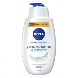 крем-гель для душа NIVEA Увлажнение и забота, 750 мл - фото в каталоге Максидом