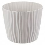 кашпо Волна 4л d200мм кремовый пластик с вкладышем - фото в каталоге Максидом