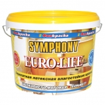 краска в/д SYMPHONY Euro-Life SYMPHONY база С шелковисто матовая 2,7л бесцветная, арт.9571 - фото в каталоге Максидом