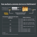 муфта переходная STAHLMANN (F) 40х1 1/2 ВР Easy Fix латунь - фото в каталоге Максидом