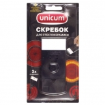 скребок UNICUM для стеклокерамических плит 3 лезвия в комлекте - фото в каталоге Максидом