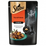 корм для кошек SHEBA телятина желе 75г корм для кошек SHEBA телятина желе 75г - фото в каталоге Максидом