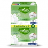 прокладки MOLPED Pure&Soft Ночные ультратонкие 14шт прокладки MOLPED Pure&Soft Ночные ультратонкие 14шт - фото в каталоге Максидом