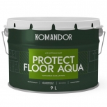 эмаль KOMANDOR Protect Floor Aqua для пола база А 9 л белая,арт.S1314001010 - фото в каталоге Максидом
