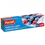 пакеты для заморозки PACLAN 3л 25х32см 24,5мкм 30шт с клипсами - фото в каталоге Максидом