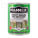 грунт-эмаль по металлу HAMMER 0,9кг белая, арт.ЭК000116559 - фото в каталоге Максидом