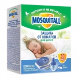 комплект MOSQUITALL Нежная защита для детей фумигатор + жидкость 30 ночей от комаров - фото в каталоге Максидом