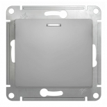 выключатель 1-клавишный SCHNEIDER ELECTRIC Glossa, с индикатором, алюминий выключатель 1-клавишный SCHNEIDER ELECTRIC Glossa, с индикатором, алюминий - фото в каталоге Максидом