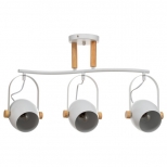 спот LAMPLANDIA Bud E27 3х60Вт металл белый - фото в каталоге Максидом