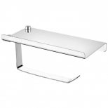 бумагодержатель LEDEME  L506  открытый с полкой нержавеющая сталь хром - фото в каталоге Максидом