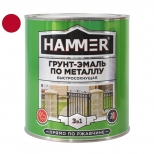 грунт-эмаль по металлу HAMMER 2,7кг красная, арт.ЭК000125865 - фото в каталоге Максидом