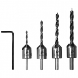 набор свёрл с зенкером ПРАКТИКА 4шт - фото в каталоге Максидом