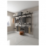 гардеробная система ПРАКТИК Home Max G180 2050x1950x450мм графит - фото в каталоге Максидом