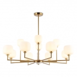 люстра потолочная AMBRELLA High Light G9х12 40Вт латунь/белый матовый - фото в каталоге Максидом