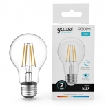 лампа филаментная GAUSS Filament Elementary 11Вт Е27 LED 930Лм 4100К груша - фото в каталоге Максидом