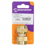 коннектор MASTERPROF 1/2" без аквастопа латунь - фото в каталоге Максидом