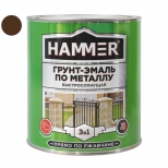 грунт-эмаль по металлу HAMMER 2,7кг шоколадная, арт.ЭК000132856 - фото в каталоге Максидом