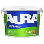 краска в/д AURA SATIN 9л белая матовая для обоев, арт.11188 - фото в каталоге Максидом