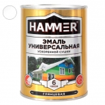 эмаль алкидная HAMMER ускоренной сушки 0,9кг  белая, арт.ЭК000135030 - фото в каталоге Максидом