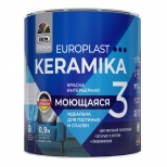 краска в/д DUFA Premium EuroPlast Keramika 3 база 1 для стен и потолков 0,9л белая, арт.МП00-006958 - фото в каталоге Максидом