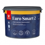 краска акриловая TIKKURILA Euro Smart 2 для стен и потолков база A 9л белая, арт.700001104 - фото в каталоге Максидом