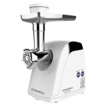 мясорубка MAUNFELD MMG.2000W, 2000 Вт, 2,6 кг/мин, 2 насадки, 2 решетки, цвет белый мясорубка MAUNFELD MMG.2000W, 2000 Вт, 2,6 кг/мин, 2 насадки, 2 решетки, цвет белый - фото в каталоге Максидом