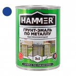 грунт-эмаль по металлу HAMMER 0,9кг синяя, арт.ЭК000116573 - фото в каталоге Максидом