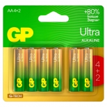 батарейка GP Batteries Ultra G TECH 1,5 В LR6 АА 6шт - фото в каталоге Максидом