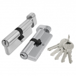 цилиндр ключевой Fuaro Lock 100zm 60мм 30х30 хром вертушка - фото в каталоге Максидом