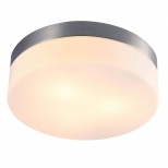 светильник потолочный ARTE LAMP Aqua-tablet E27 3х60Вт IP44 металл серебро - фото в каталоге Максидом