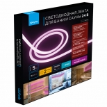 лента светодиодная APEYRON для бани и сауны 24В 72Вт 2835 120д/м IP68 фиолетовый - фото в каталоге Максидом