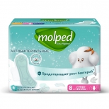 прокладки MOLPED Extra Hygiene Супер антибактериальные 8шт прокладки MOLPED Extra Hygiene Супер антибактериальные 8шт - фото в каталоге Максидом