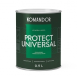 эмаль универсальная KOMANDOR Protect Universal база С 0,9 л полуматовая бесцветная, арт.S1315003001 - фото в каталоге Максидом