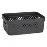 корзина CURVER Infinity 36х27х14см 11л пластик темно-серый корзина CURVER Infinity 36х27х14см 11л пластик темно-серый - фото в каталоге Максидом