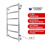 полотенцесушитель водяной INDIGO Arc 700х300мм 1" хром - фото в каталоге Максидом