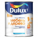 краска в/д DULUX Мебель и Дерево база BС 0,75л бесцветная арт.5327293 - фото в каталоге Максидом