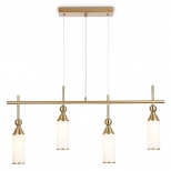 светильник подвесной AMBRELLA High Light E14 4х40Вт латунь/белый матовый - фото в каталоге Максидом
