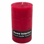 свеча-столбик HOME INTERIORS Рустик 7х19см 50ч/г красная без аромата свеча-столбик HOME INTERIORS Рустик 7х19см 50ч/г красная без аромата - фото в каталоге Максидом