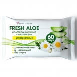 салфетки влажные MORE DE FLORE Fresh Aloe универсальные 60шт - фото в каталоге Максидом