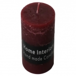 свеча-столбик HOME INTERIORS Рустик 6х16см 25ч/г бордовая без аромата свеча-столбик HOME INTERIORS Рустик 6х16см 25ч/г бордовая без аромата - фото в каталоге Максидом